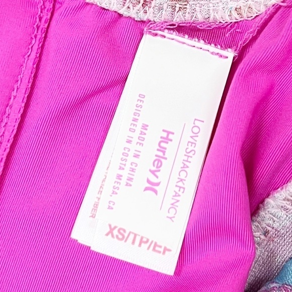 NWT LoveShackFancy x Hurley Under The Sea Moderate Keyhole One Piece Swimsuit - Picture 10 of 10